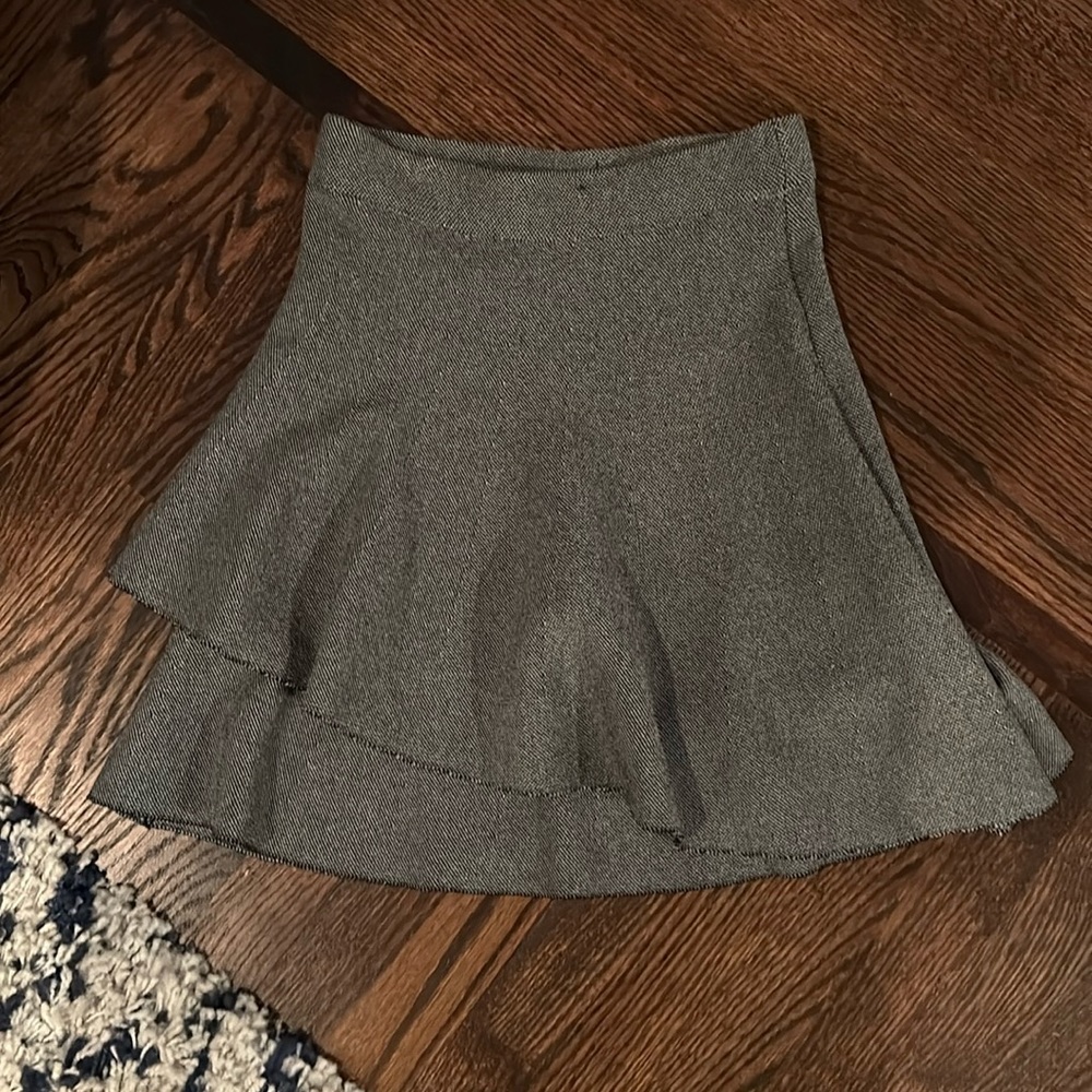 zara asymmetrical skirt